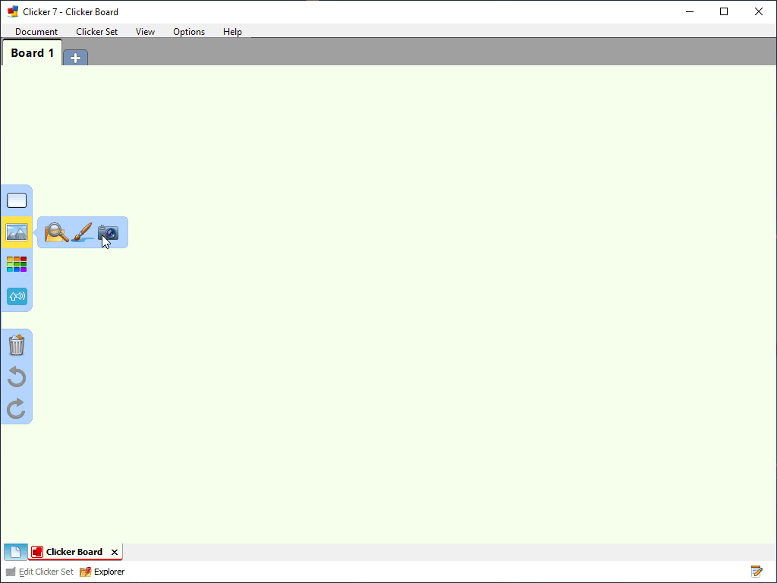 Labelling activities using Clicker Board