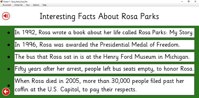 rosa parks fun facts for kids