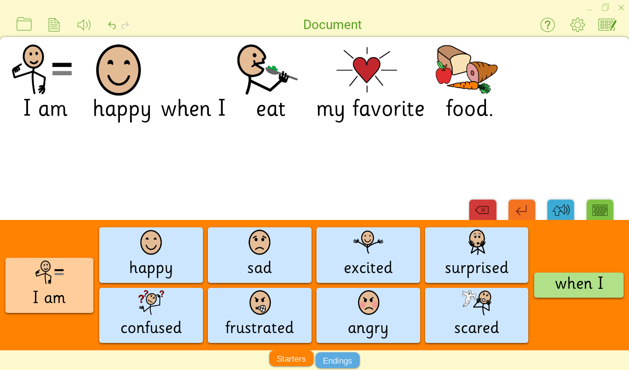 1US. Symbol support for writing