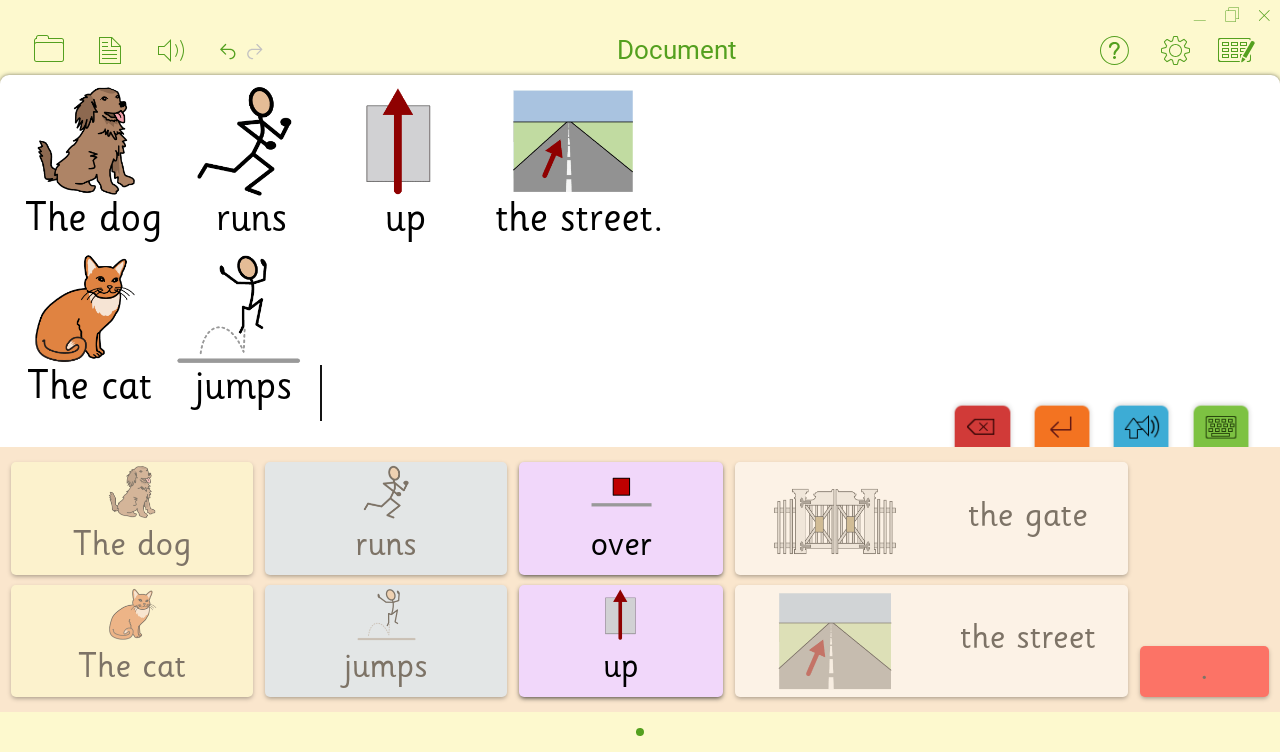 4bUS. Left to right directionality