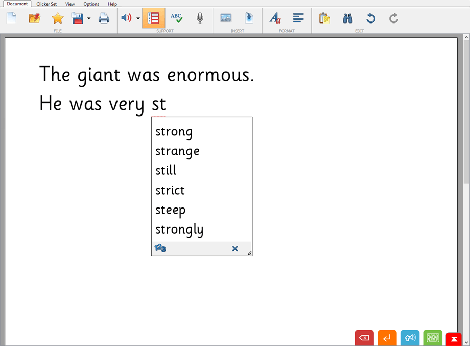 Clicker 7 Writing Tool Crick Software