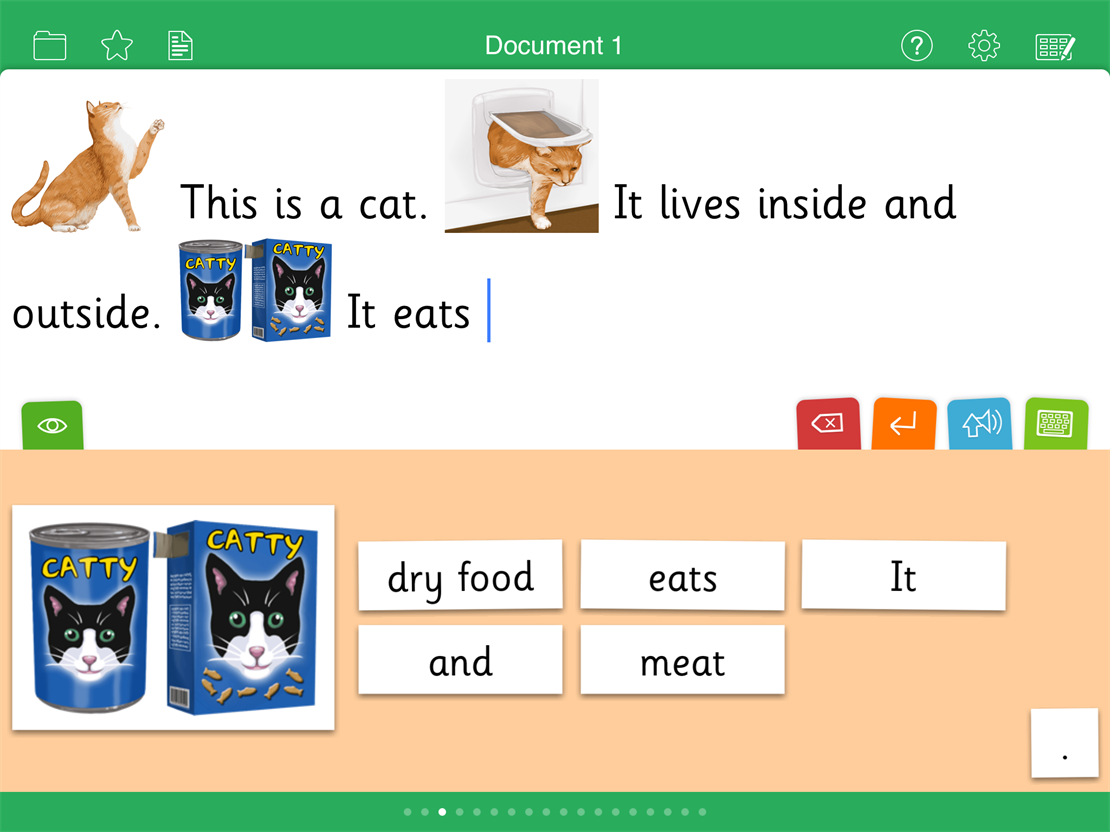 Build sentences the Clicker way