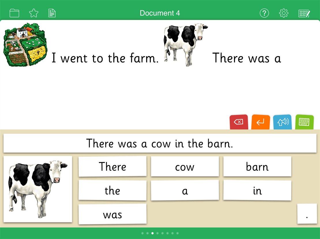 Providing support with model sentences